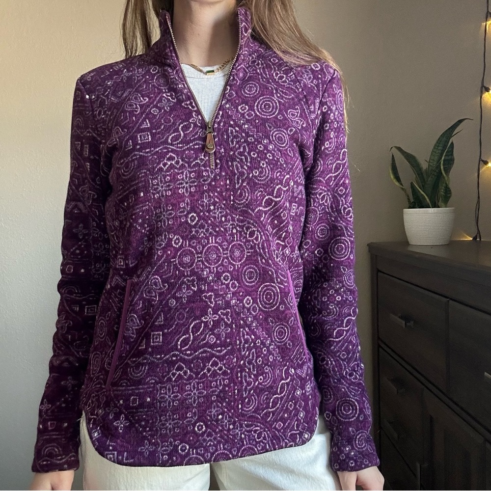 Sherpa detailed half zip sweater​